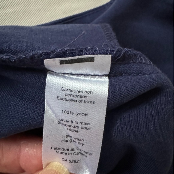 Melow by Melissa Bolduc blue cropped wide-leg pants. - Picture 5 of 7